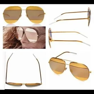 Dior | Accessories | Christian Diorsplit Yellow Gold Grey  display picture 2